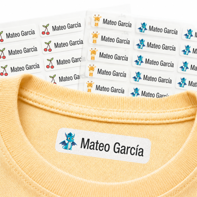 Etiquetas termoadhesivas personalizadas para ropa - SticTag
