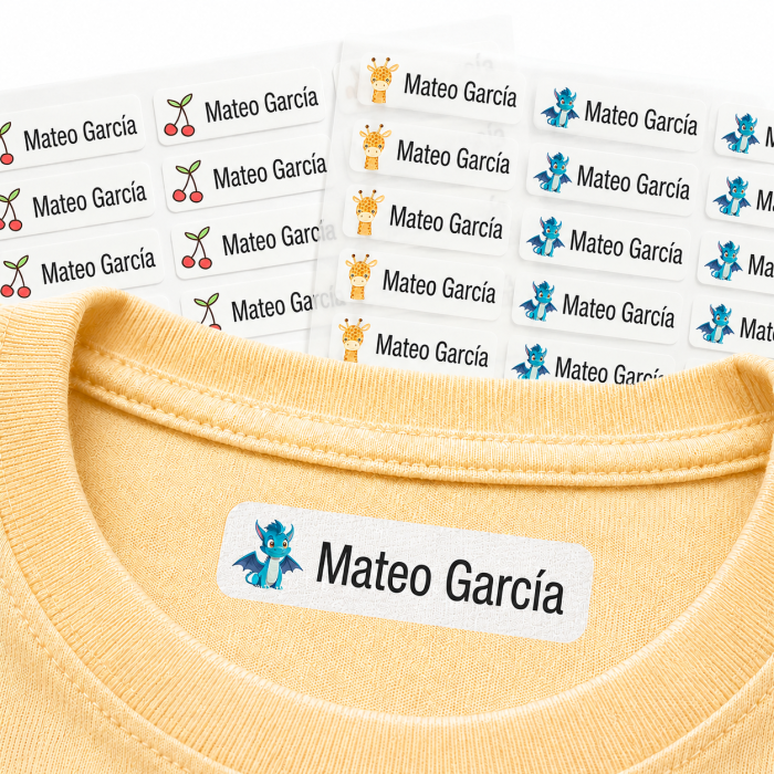 Etiquetas Termoadhesivas para Ropa Personalizadas - Resistentes y Suaves