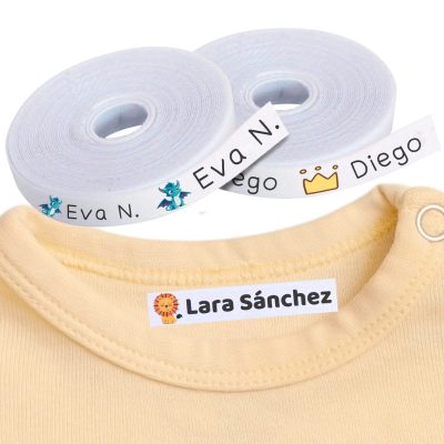 100 Etiquetas Termoadhesivas para Ropa Personalizadas - Resistentes y Suaves
