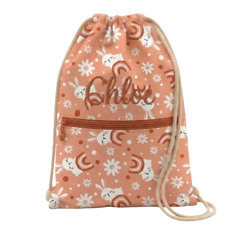 Mochila de Cuerdas Personalizada con Nombre Bordado