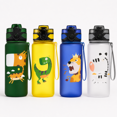 Botella Infantil de Tritan 500 ml Antigoteo para Colegio y Guardería